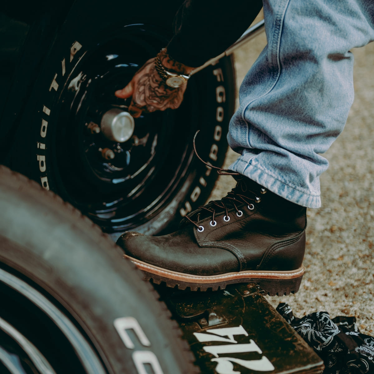 Red Wing 4501 Logger Boot Black Harness Oil Slick