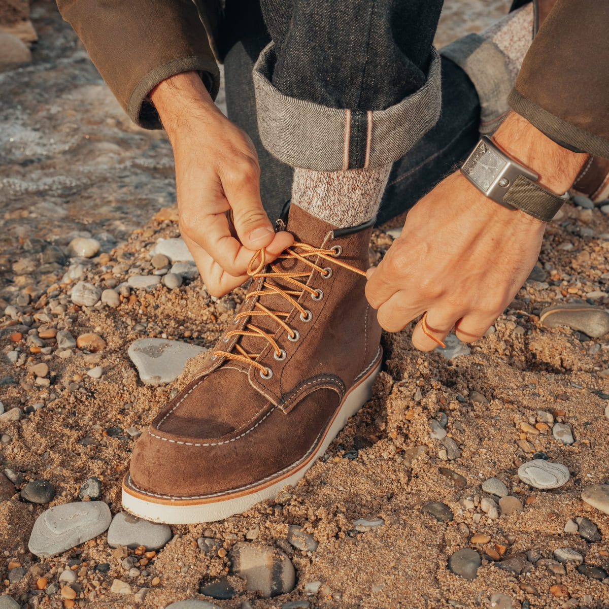 Red Wing 8836 Classic Moc Toe Boot Chocolate Muleskinner