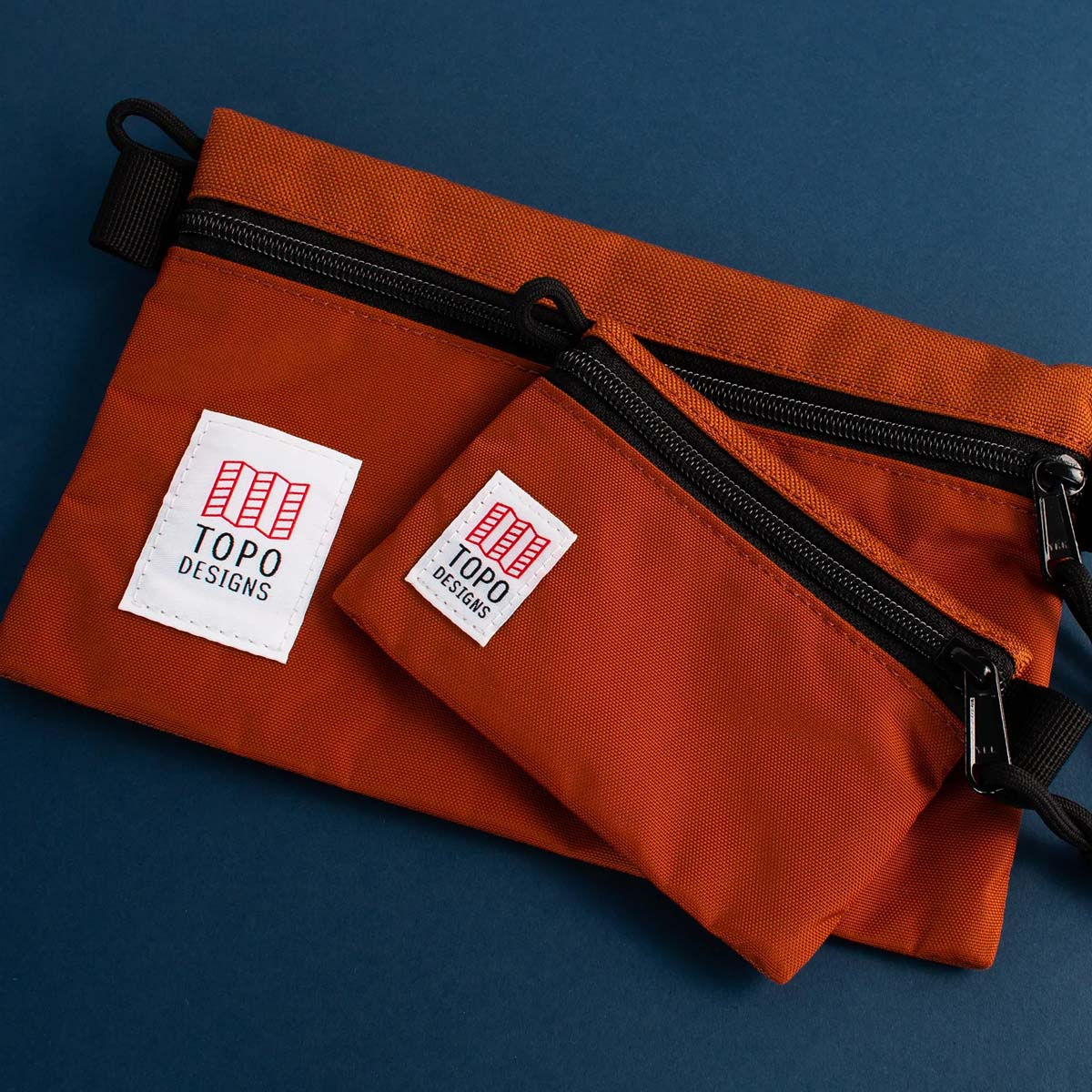 Topo Designs Accessory Bags Clay 3 Sizes, easy traveling, keeps the inside of your pack neat and organized