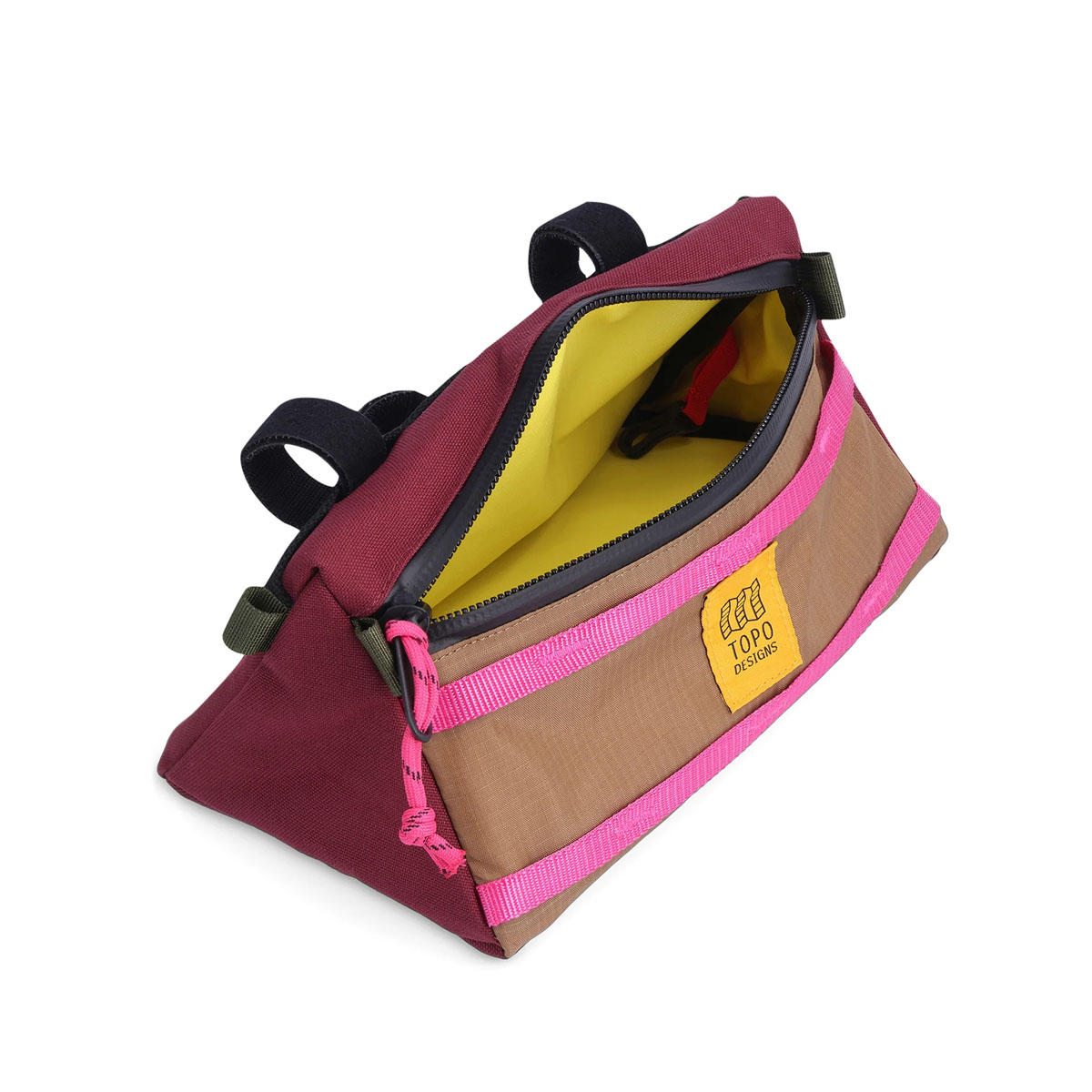 Topo Designs Bike Bag, waterdichte voering van vrachtwagenzeil voor eenvoudig schoonmaken