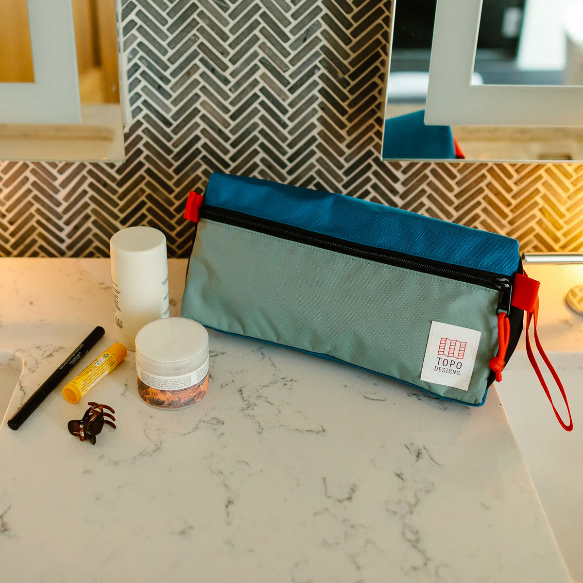 Topo Designs Dopp Kit, water-resistant, travel light, accessory bag