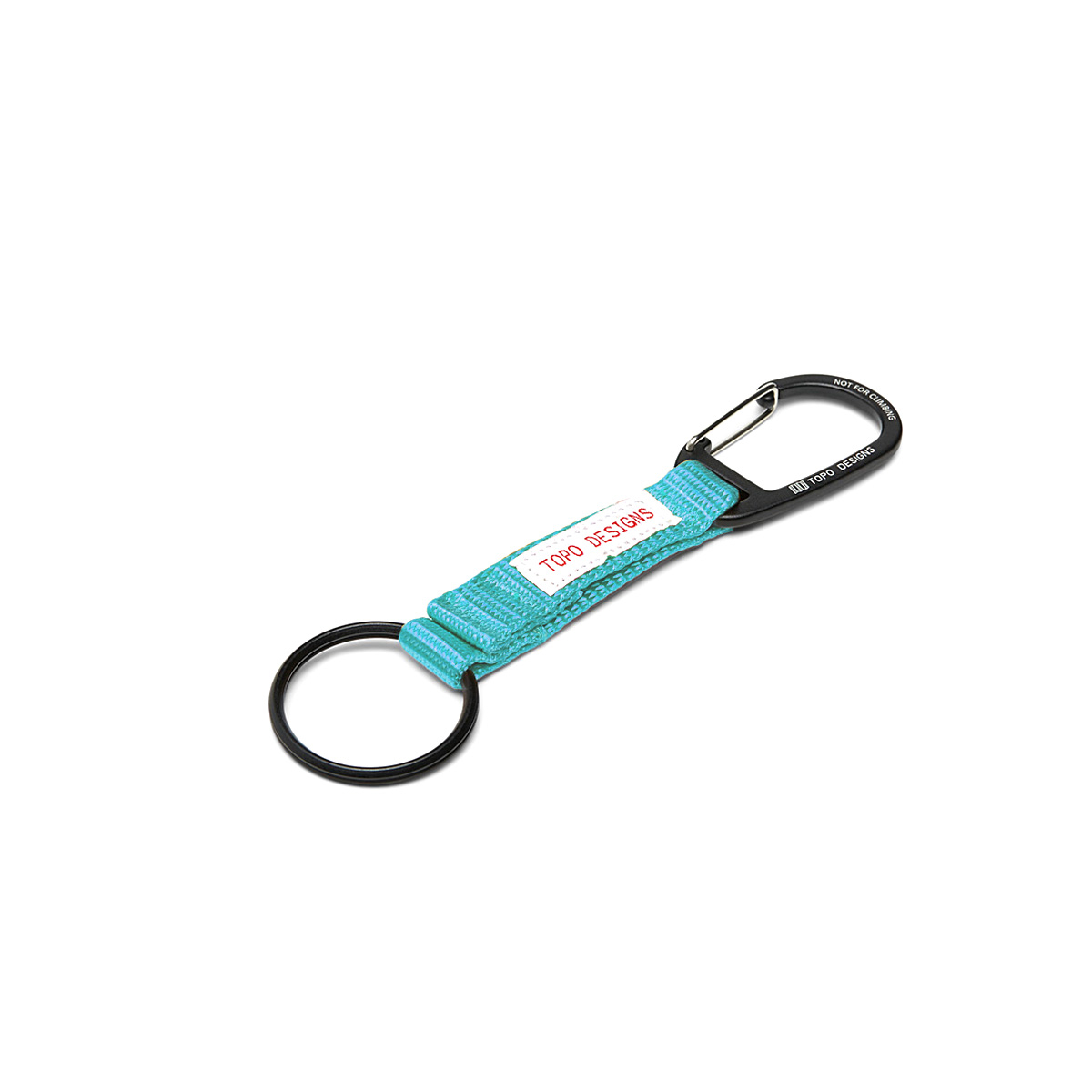 Topo Designs Key Clip Turquoise, houd sleutels bij de hand en zichtbaar met de Key Clip