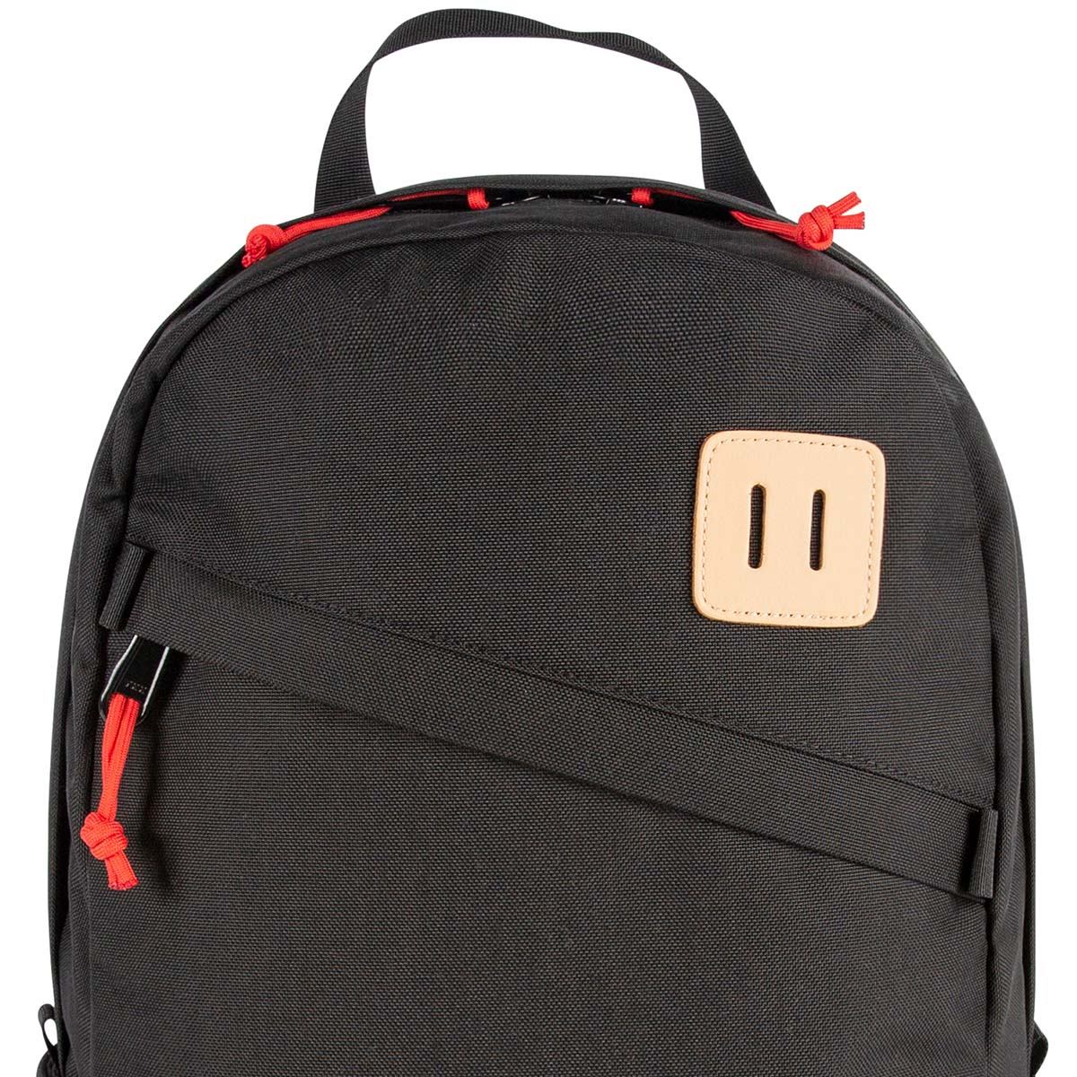 Topo Designs Daypack Classic Black, zeer sterke rugzak met klassieke uitstraling, uitermate geschikt voor dagelijks gebruik