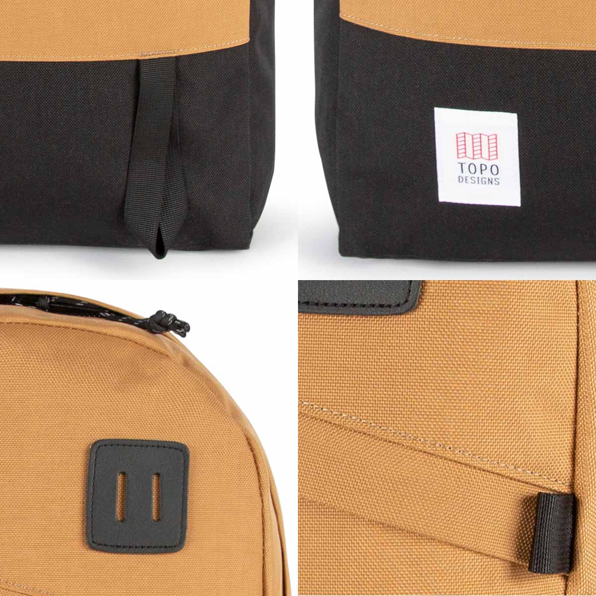 Topo Designs Daypack Classic Khaki/Black, details