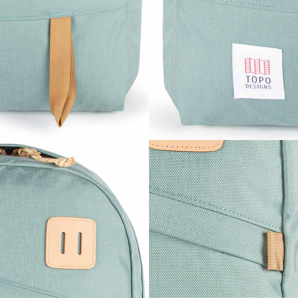 Topo Designs Daypack Classic Mineral Blue, details