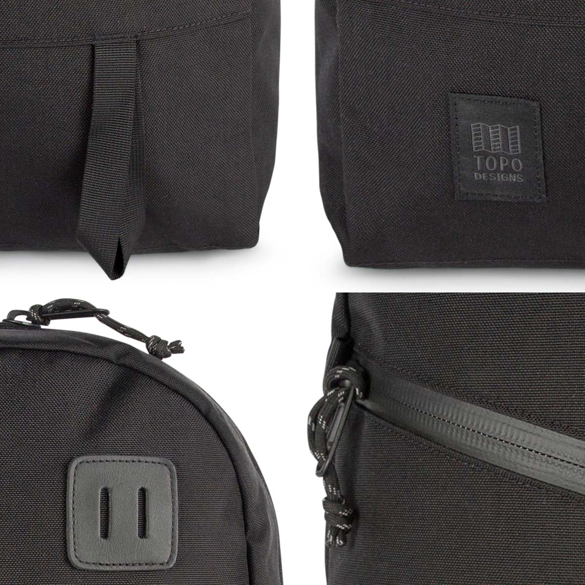 Topo Designs Daypack Tech Black, details