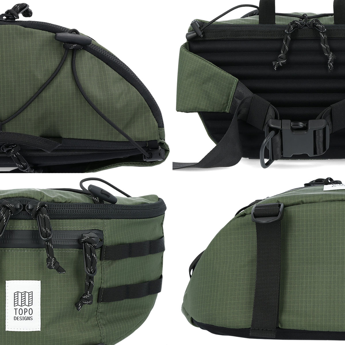 Topo Designs Mountain Sling Bag, draag opties