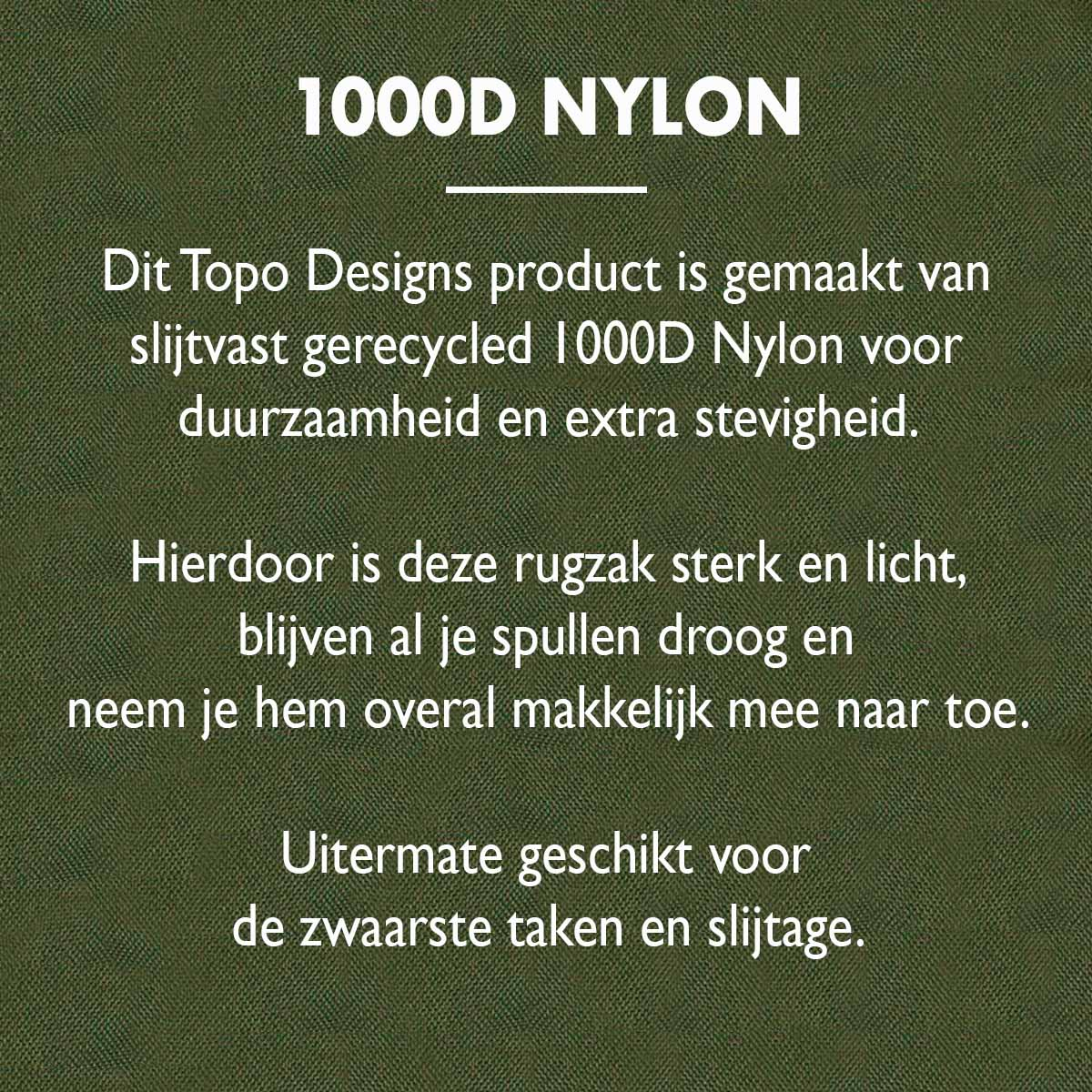 Topo Designs Daypack Tech, 1000D Nylon