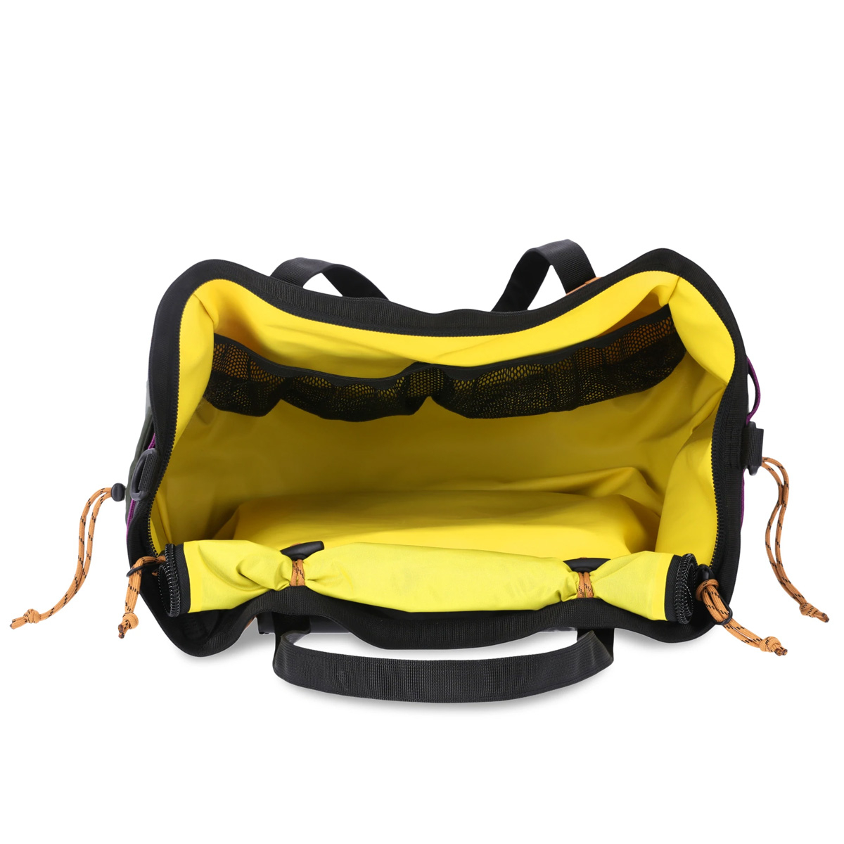 Topo Designs Mountain Gear Bag, groot hoofdcompartiment met mesh binnenvakken