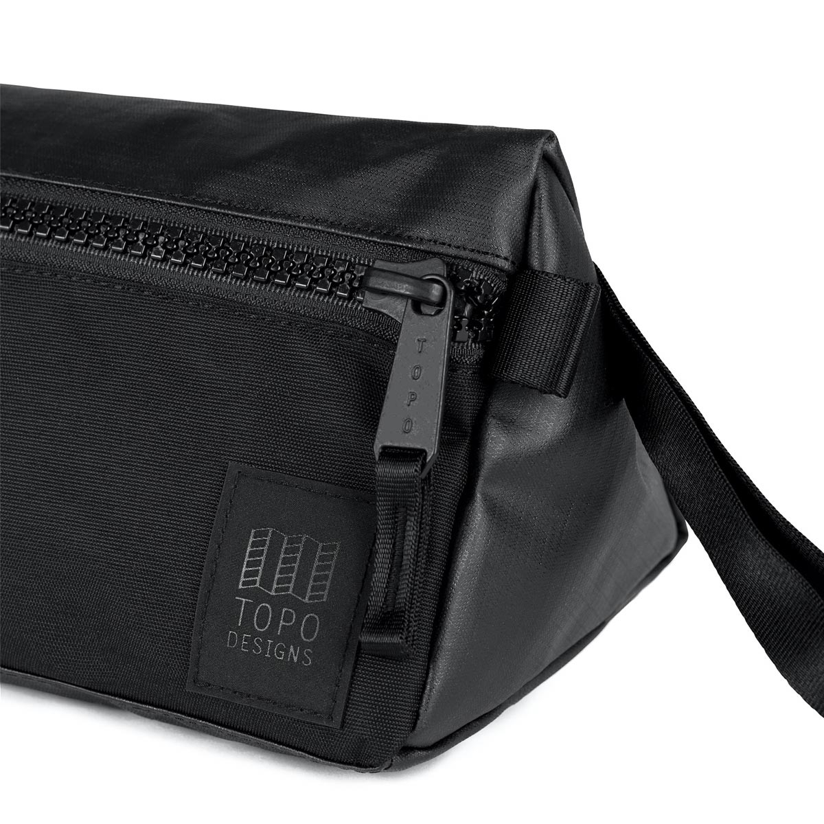 Topo Designs Dopp Kit Premium Black, waterbestendig, voor compact reizen, ook te gebruiken als accessoire opbergtas