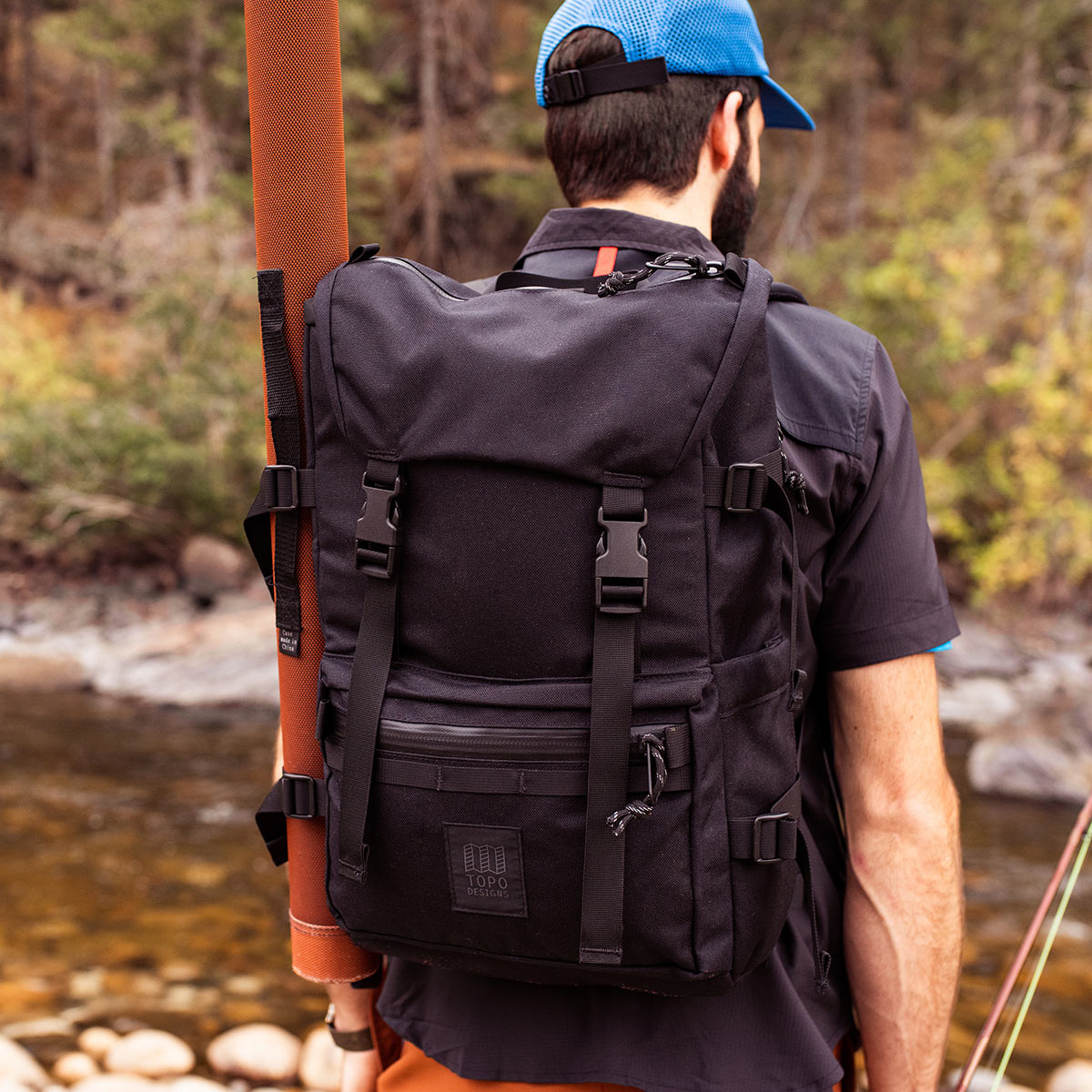 Topo Designs Rover Pack Tech Black, de ultieme rugzak voor dagelijks gebruik