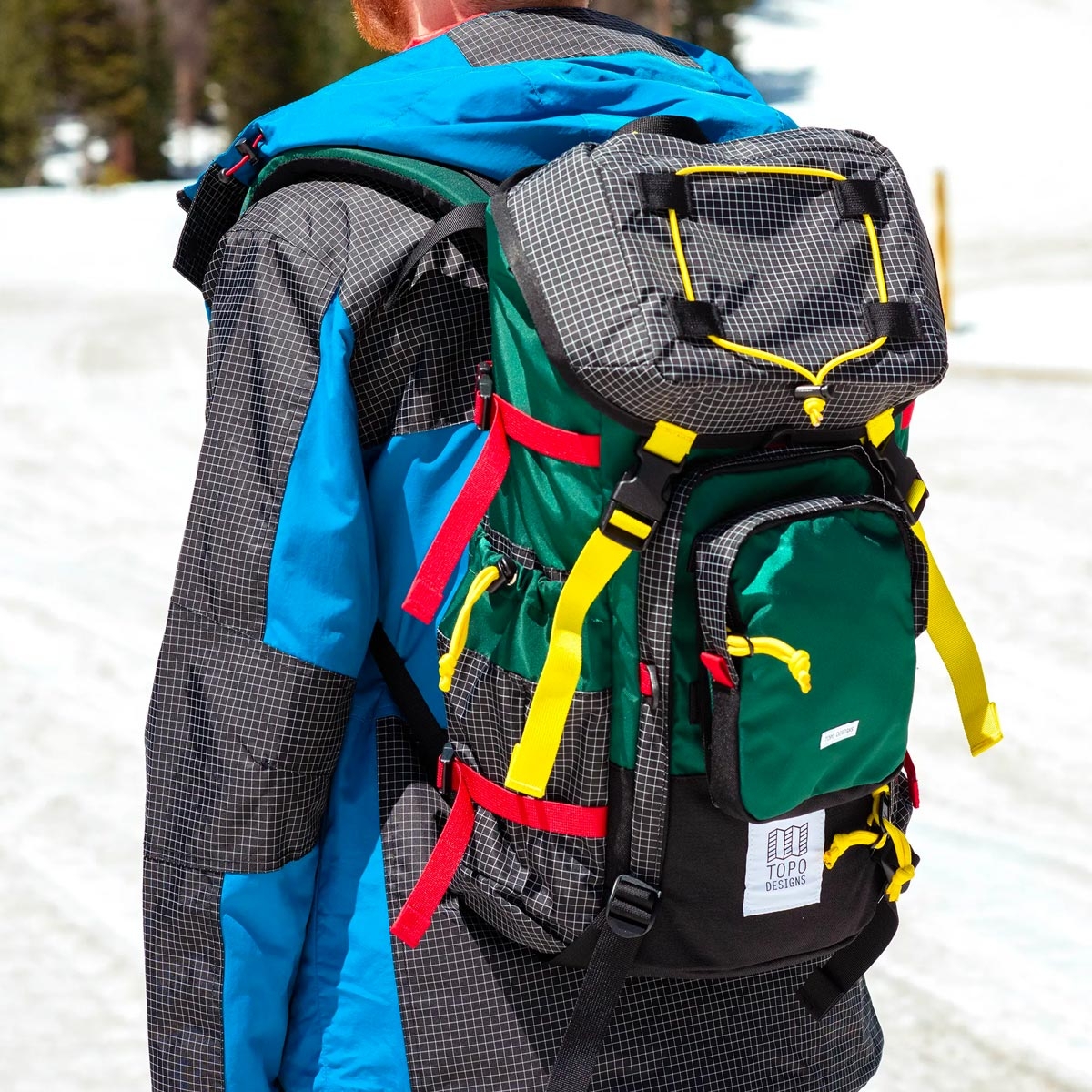 Topo Designs Topo Designs Subalpine Pack Forest, INTENTIONALLY DESIGNED TO STAND OUT