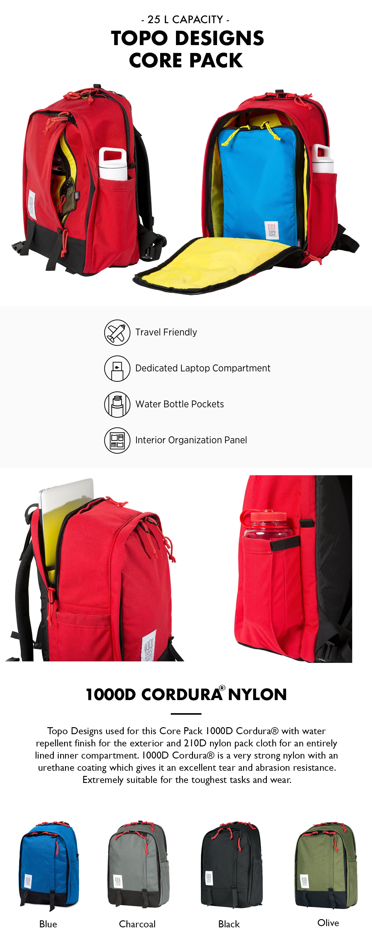 Topo Designs Core Pack product information 