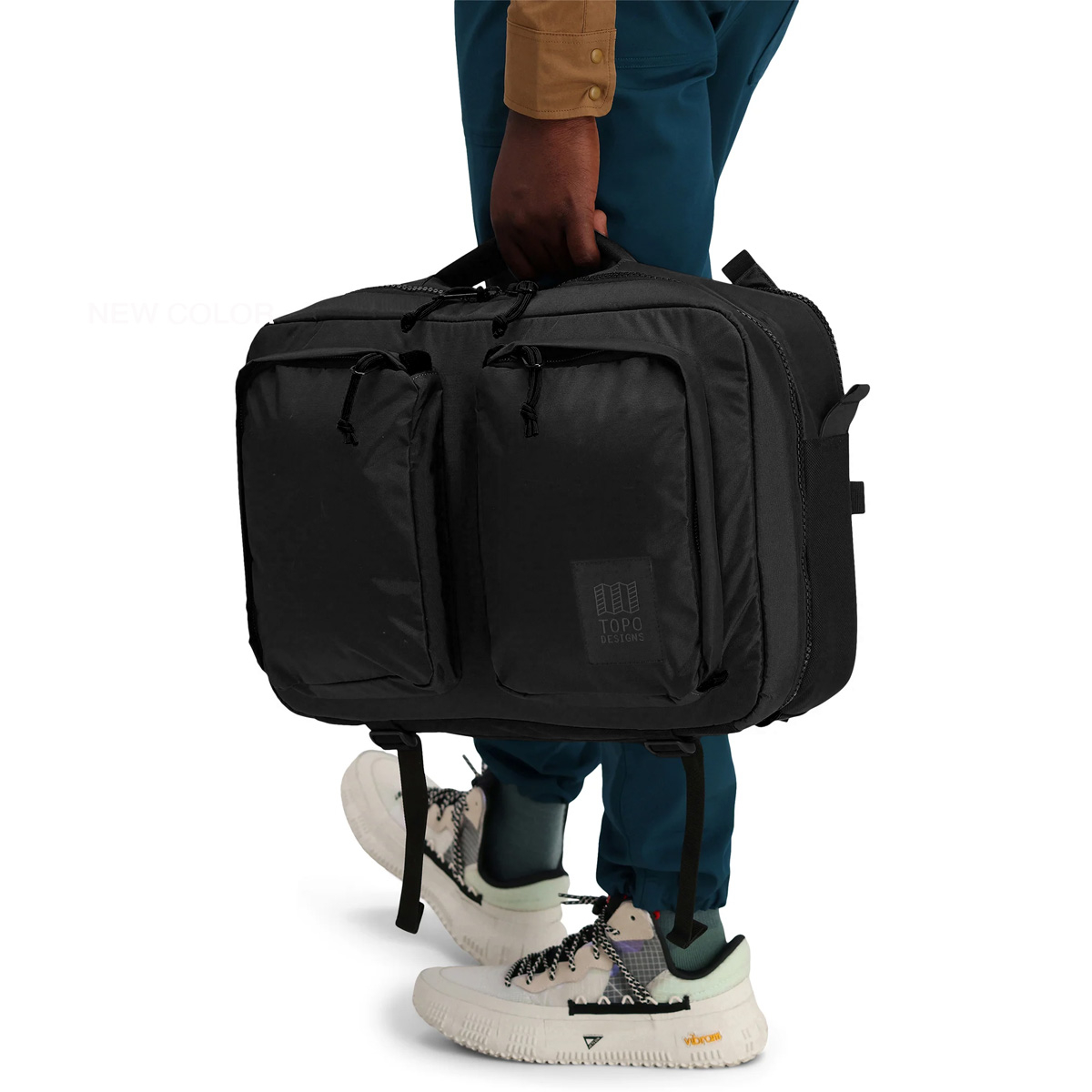 Topo Designs Global Briefcase Black, de perfecte tas om elke dag mee te nemen