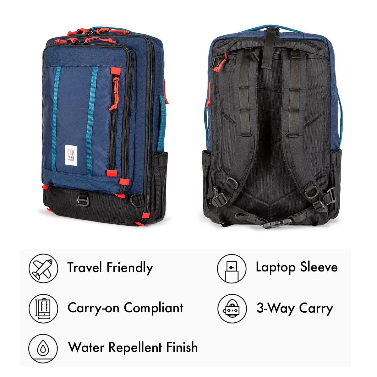 Topo Designs Global Travel Bag 30L Navy, the-most-versatile-travel-bag