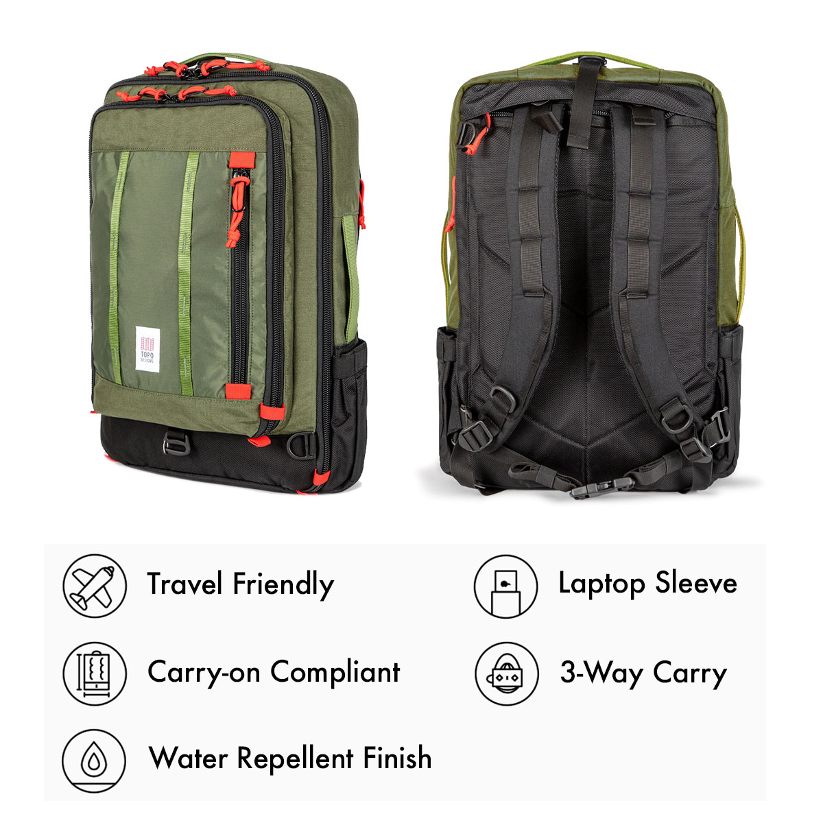 Topo Designs Global Travel Bag 30L Olive, the-most-versatile-travel-bag