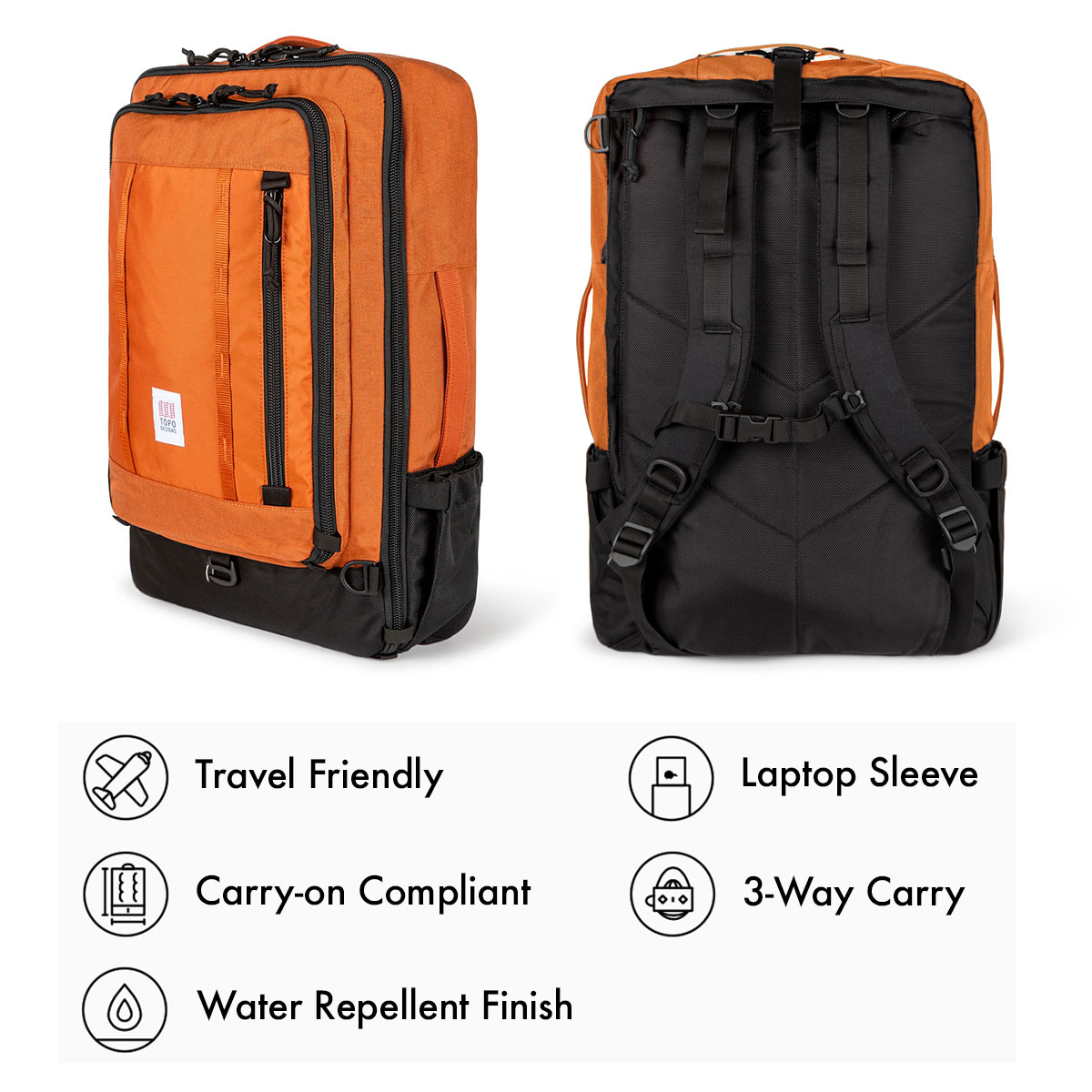 Topo Designs Global Travel Bag 40L Clay the-most-versatile-travel-bag