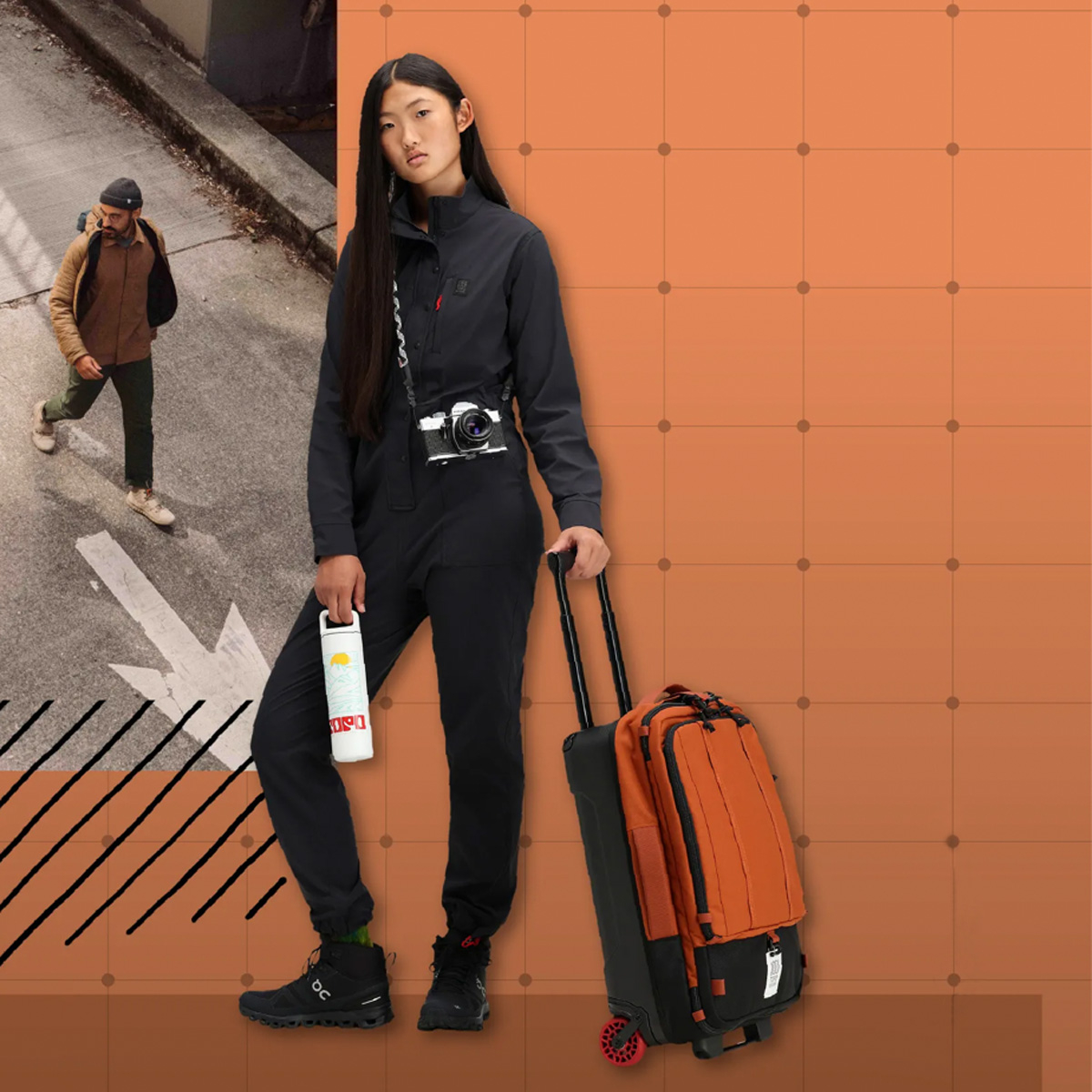 Topo Designs Global Travel Bag Roller, veel interne organisatie in handbagage vriendelijke formaat