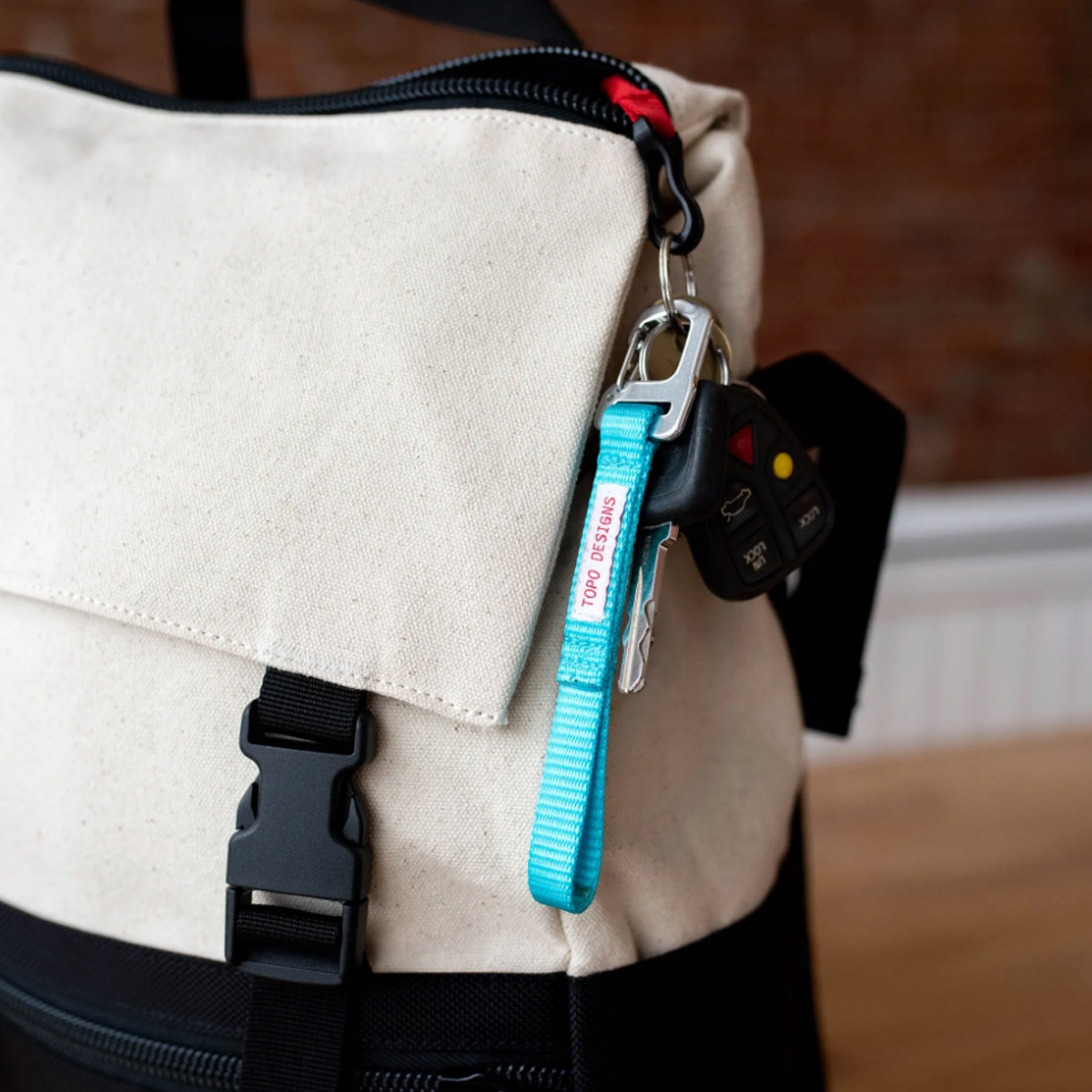 Topo Designs Key Clip, lightweight aluminum carabiner-style clip