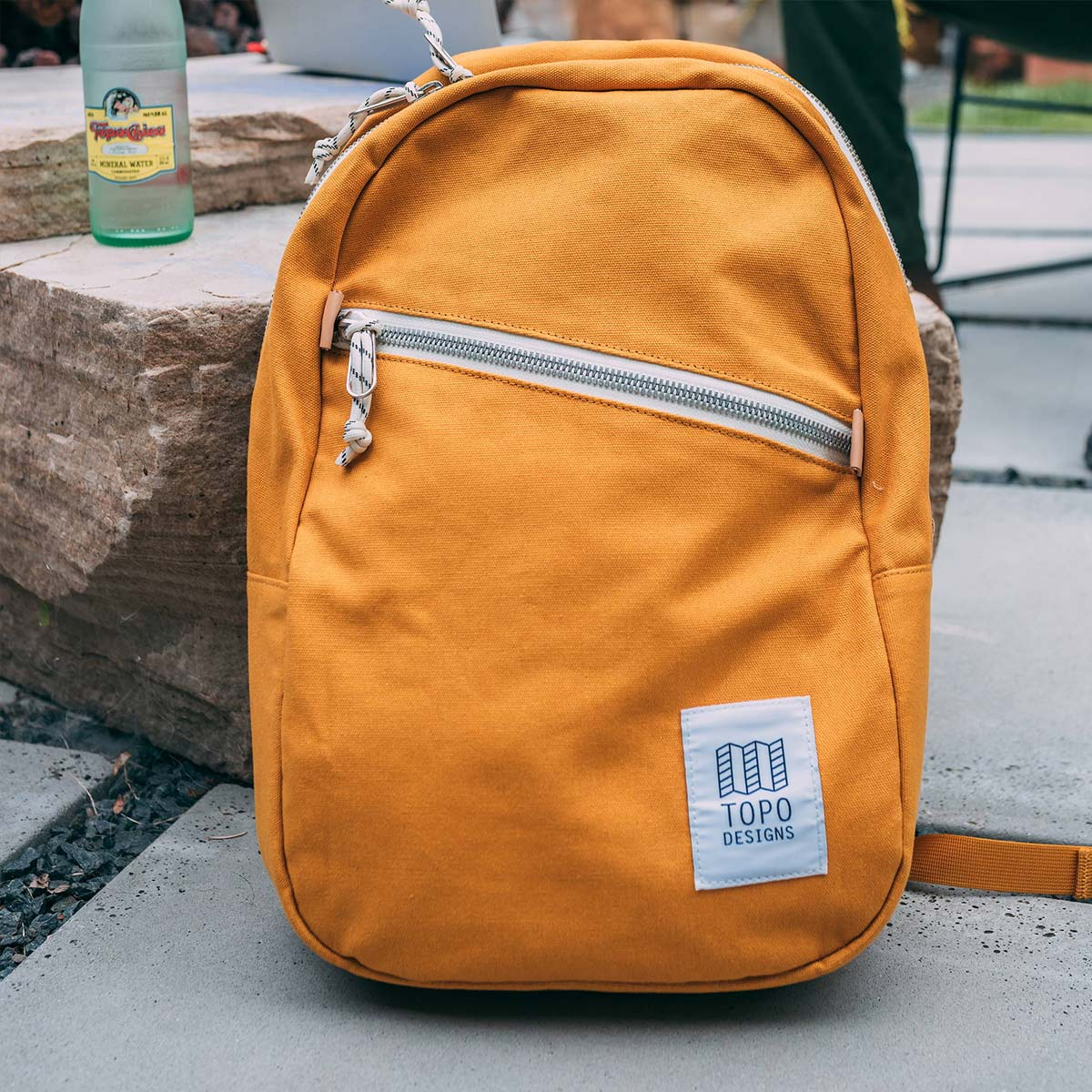 Topo Designs Light Pack Canvas, lichtgewicht alle-daagse tas en de perfecte rugzak voor wandeltochten