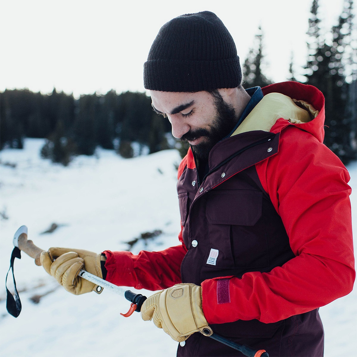 Topo Designs Watch Cap, wonderfully simple cap made with soft acrylic yarn to keep you warm