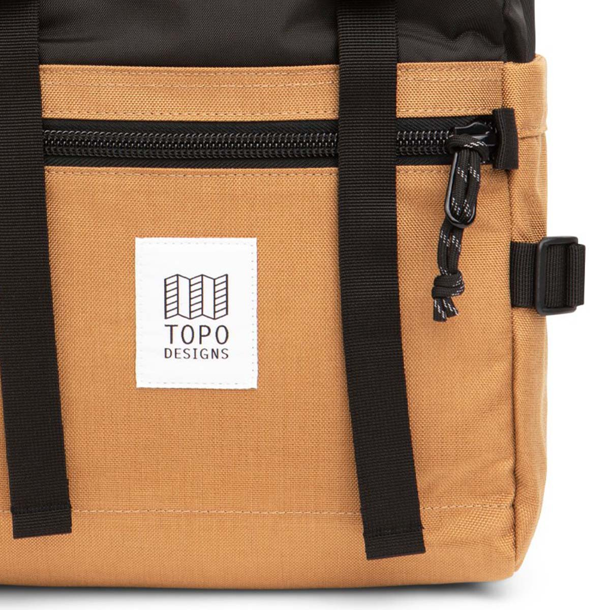 Topo Designs Rover Pack Classic Khaki/Black, sterke, moderne en tijdloze rugzak