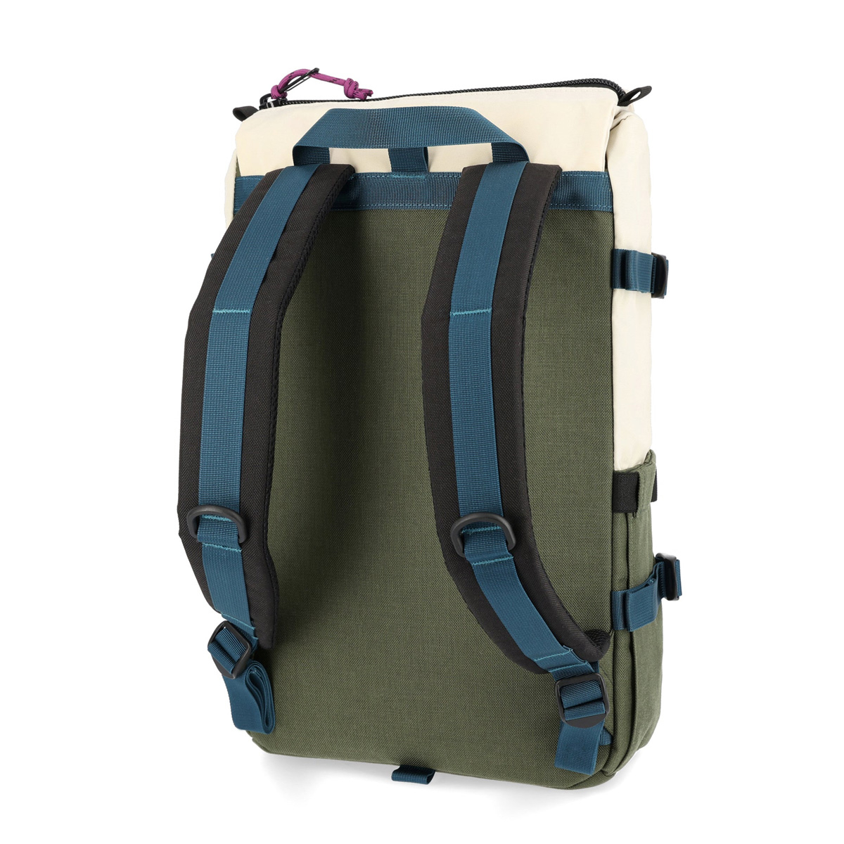 Topo Designs Rover Pack Classic Bone White/Olive, duurzame, lichtgewicht en waterbestendige rugzak voor dagelijks gebruik