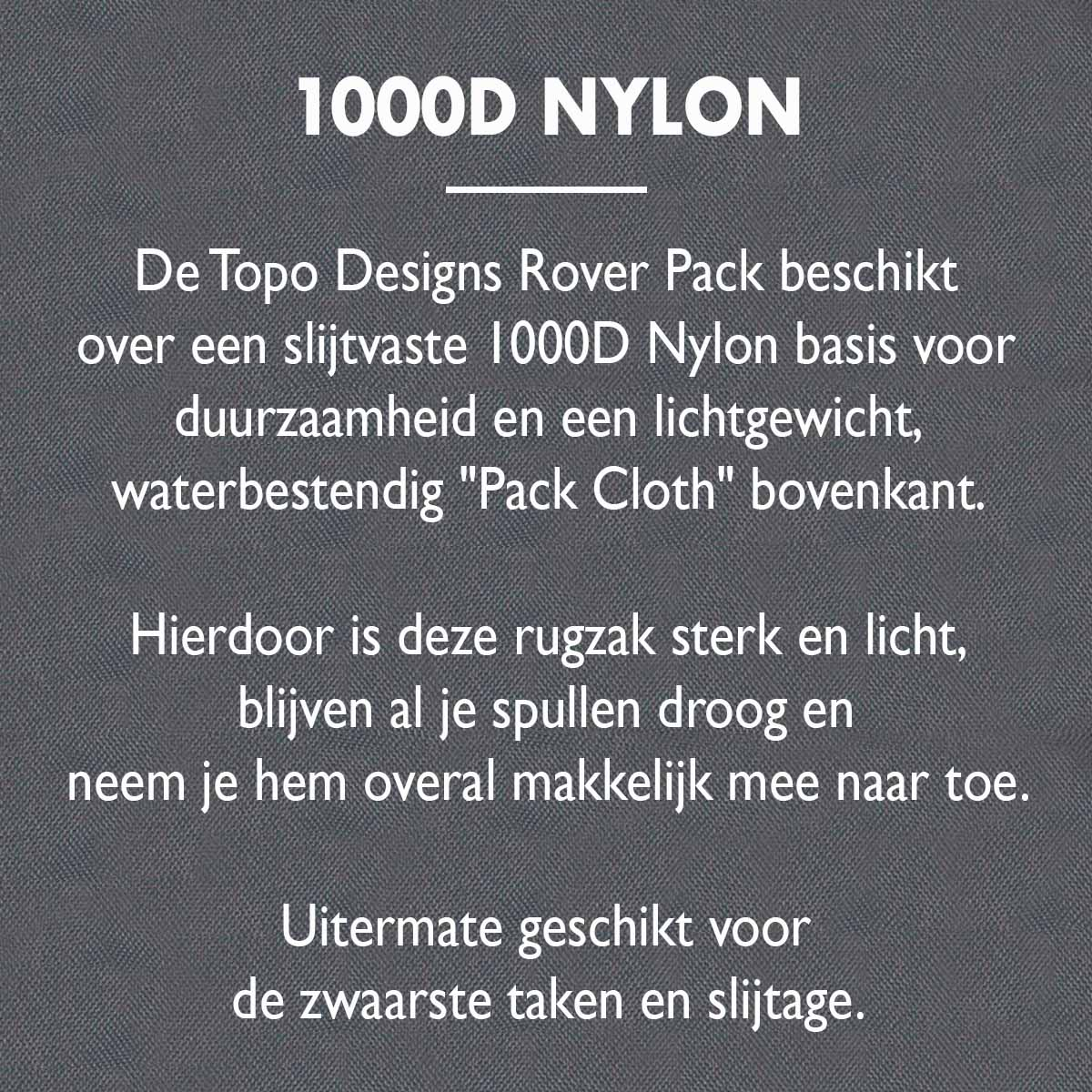 Topo Designs Rover Pack Classic 1000D Nylon
