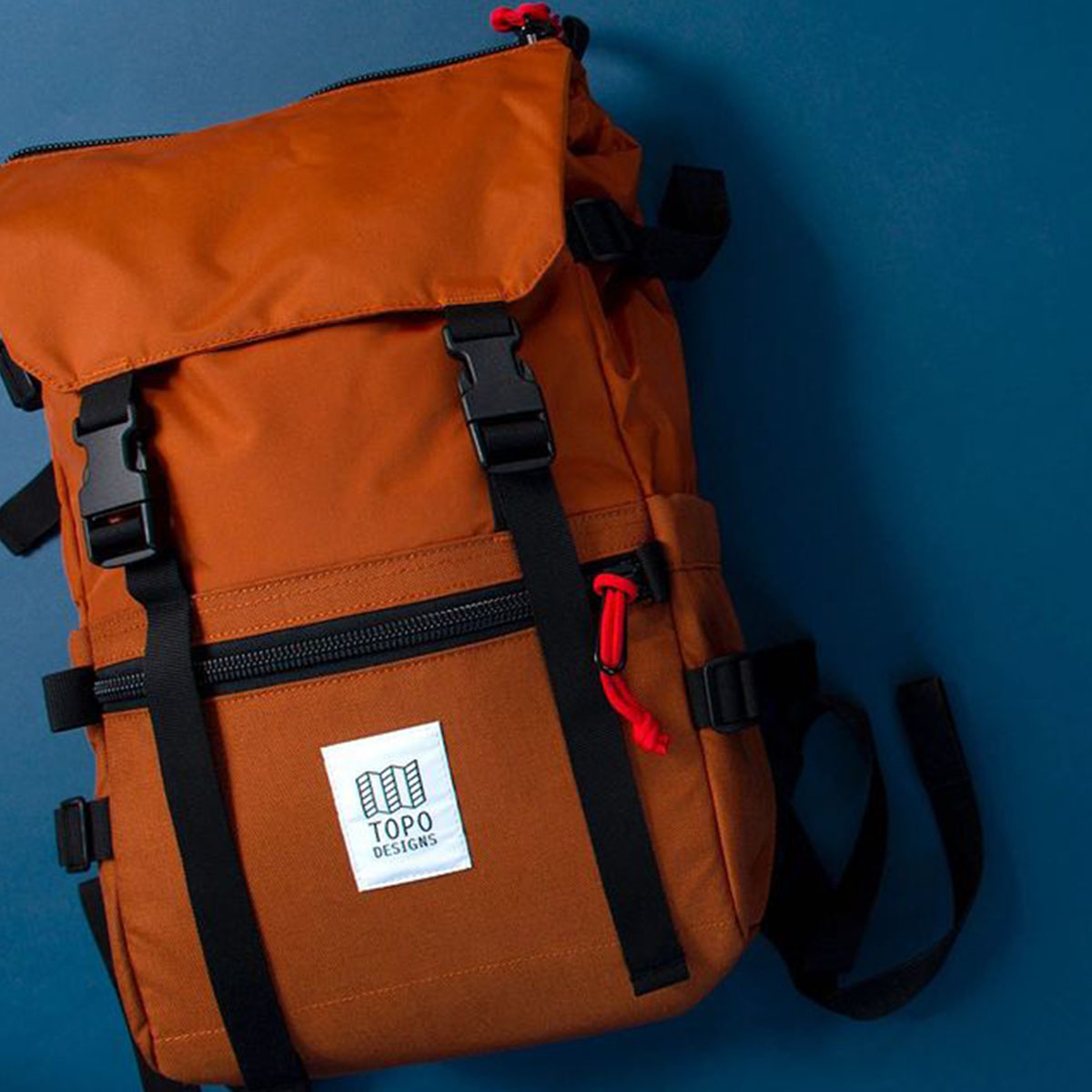 Topo Designs Rover Pack Classic Clay, duurzame, lichtgewicht en waterbestendige rugzak voor dagelijks gebruik