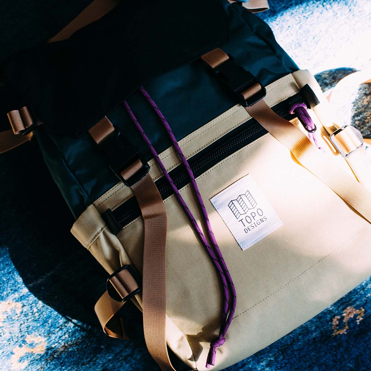 Topo Designs Rover Pack Classic Hemp/Botanic Green, duurzame, lichtgewicht en waterbestendige rugzak voor dagelijks gebruik