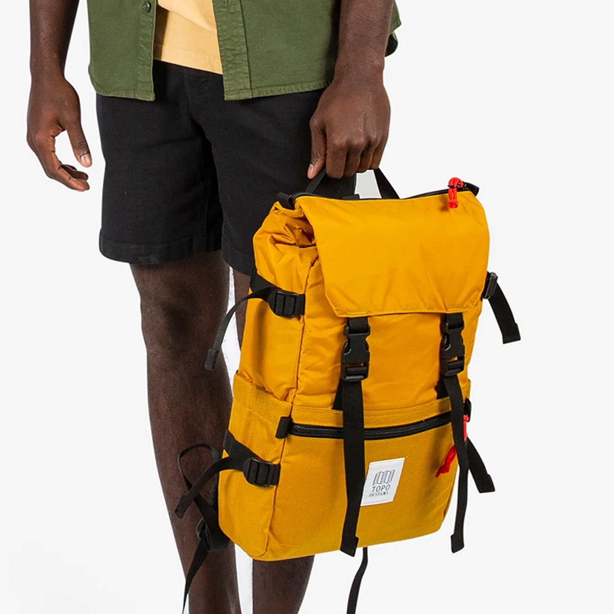 Topo Designs Rover Pack Classic Mustard, sterke, moderne en tijdloze rugzak