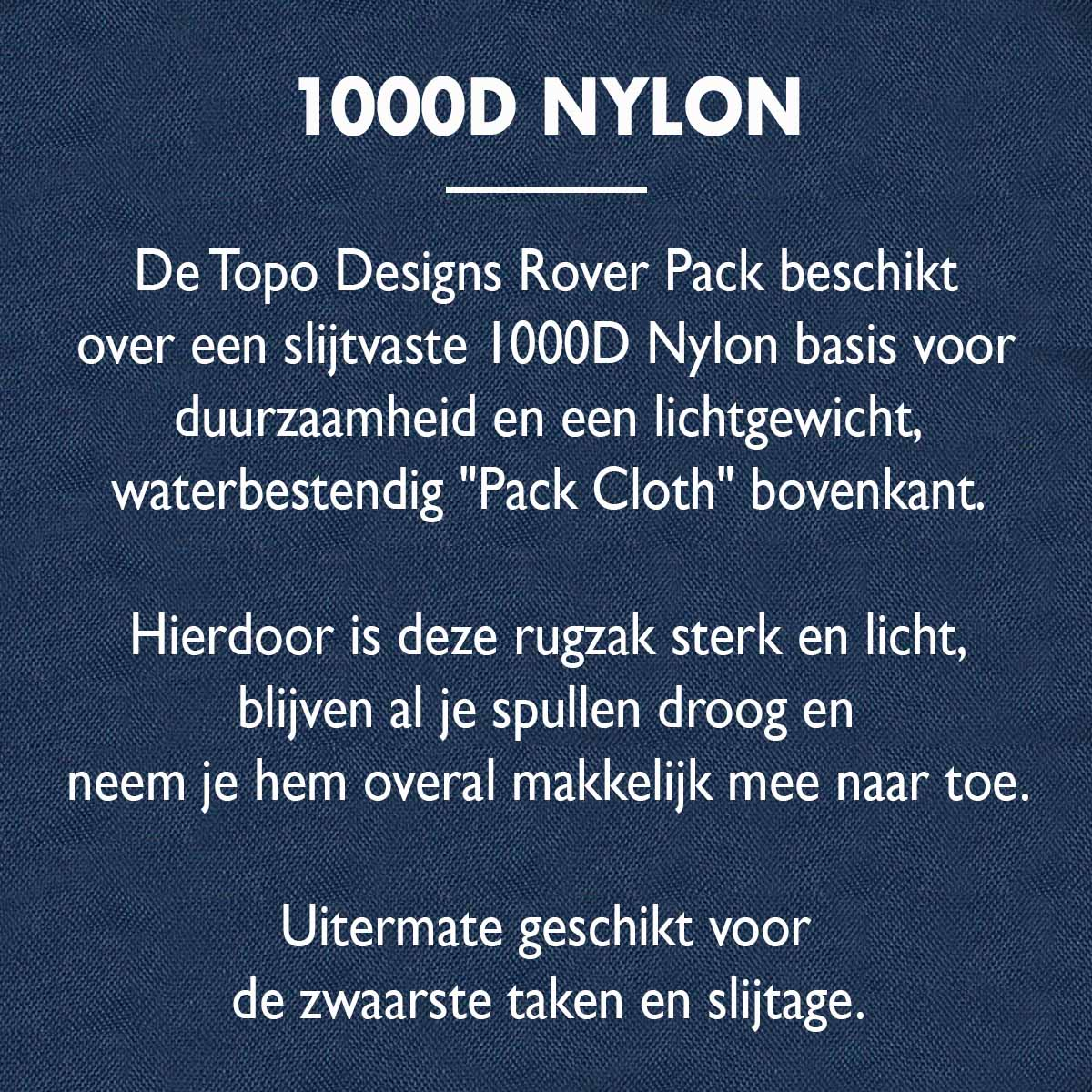 Topo Designs Rover Pack Classic 1000D Nylon