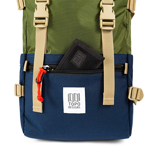 Topo Designs Rover Pack Classic, detail voorvak