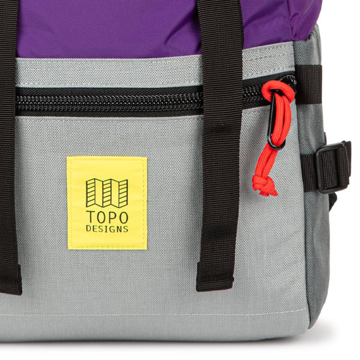Topo Designs Rover Pack Classic Purple/Silver/Turquoise, sterke, moderne en tijdloze rugzak