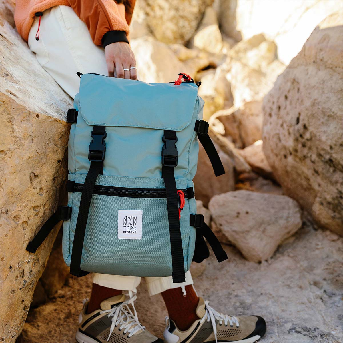 Topo Designs Rover Pack Classic Sage, sterke, moderne en tijdloze rugzak