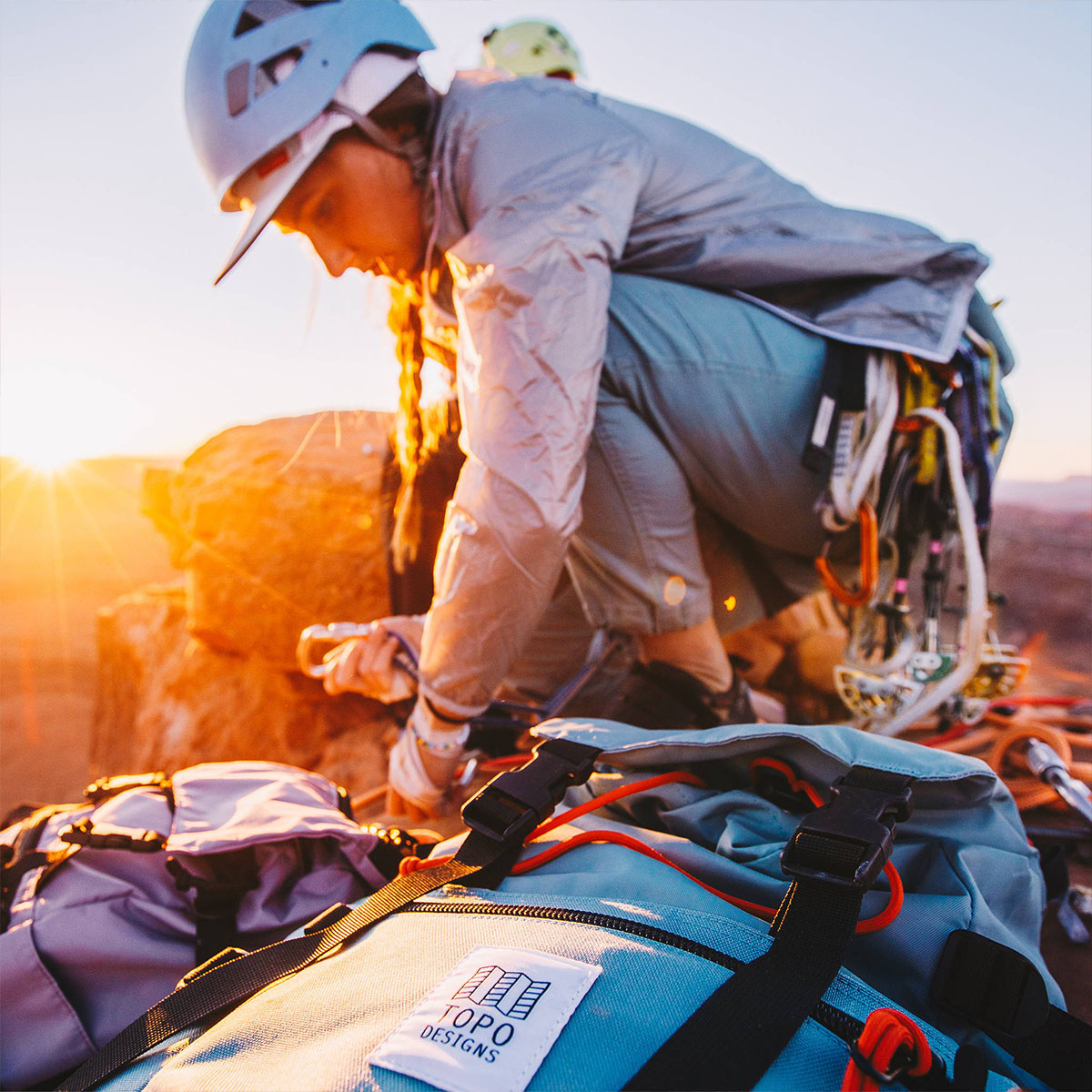 Topo Designs Rover Pack Classic Sage, duurzame, lichtgewicht en waterbestendige rugzak voor dagelijks gebruik