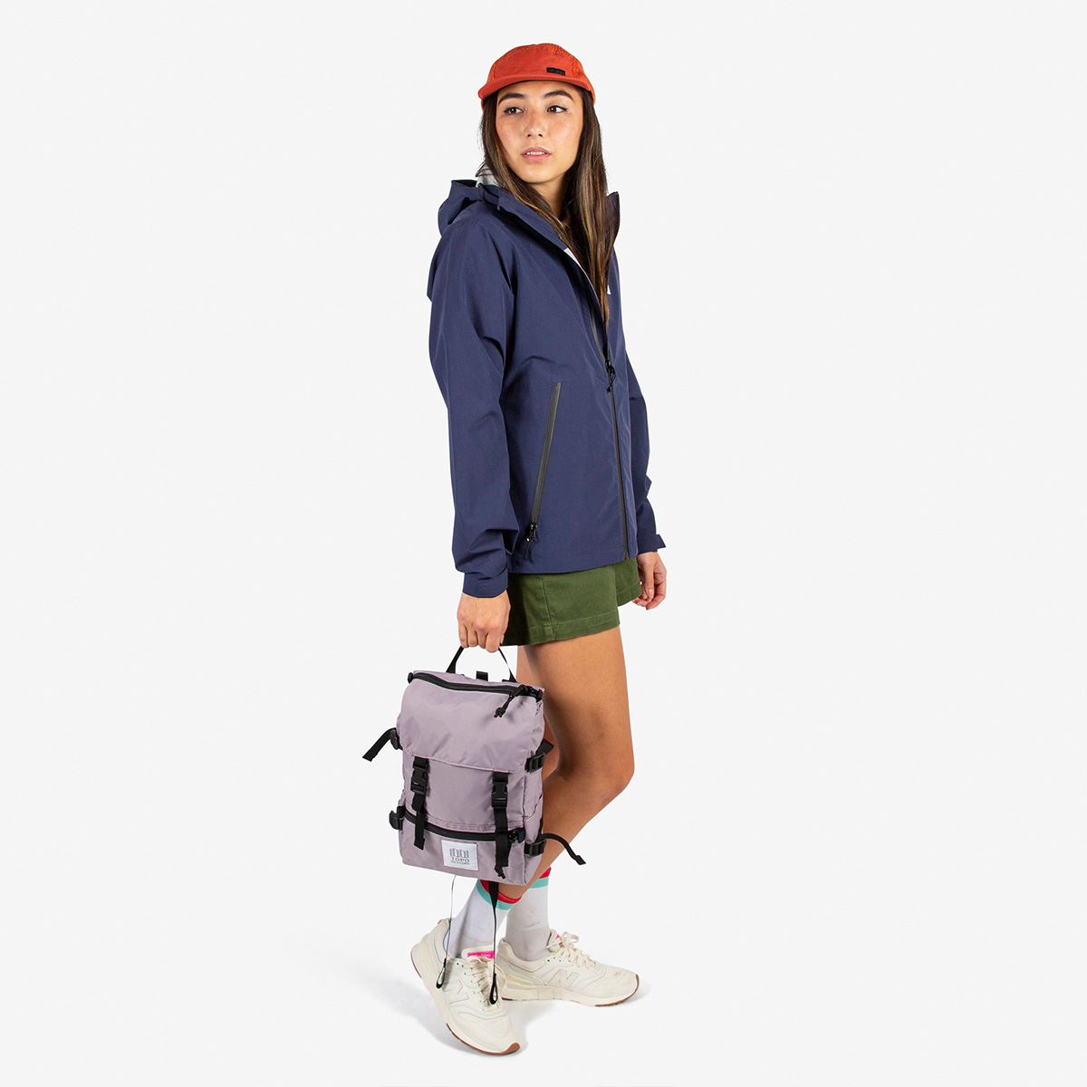 Topo Designs Rover Pack - Mini Light Purple, deze functionele en veelzijdige rugzak neemt weinig ruimte in, maar levert grote prestaties