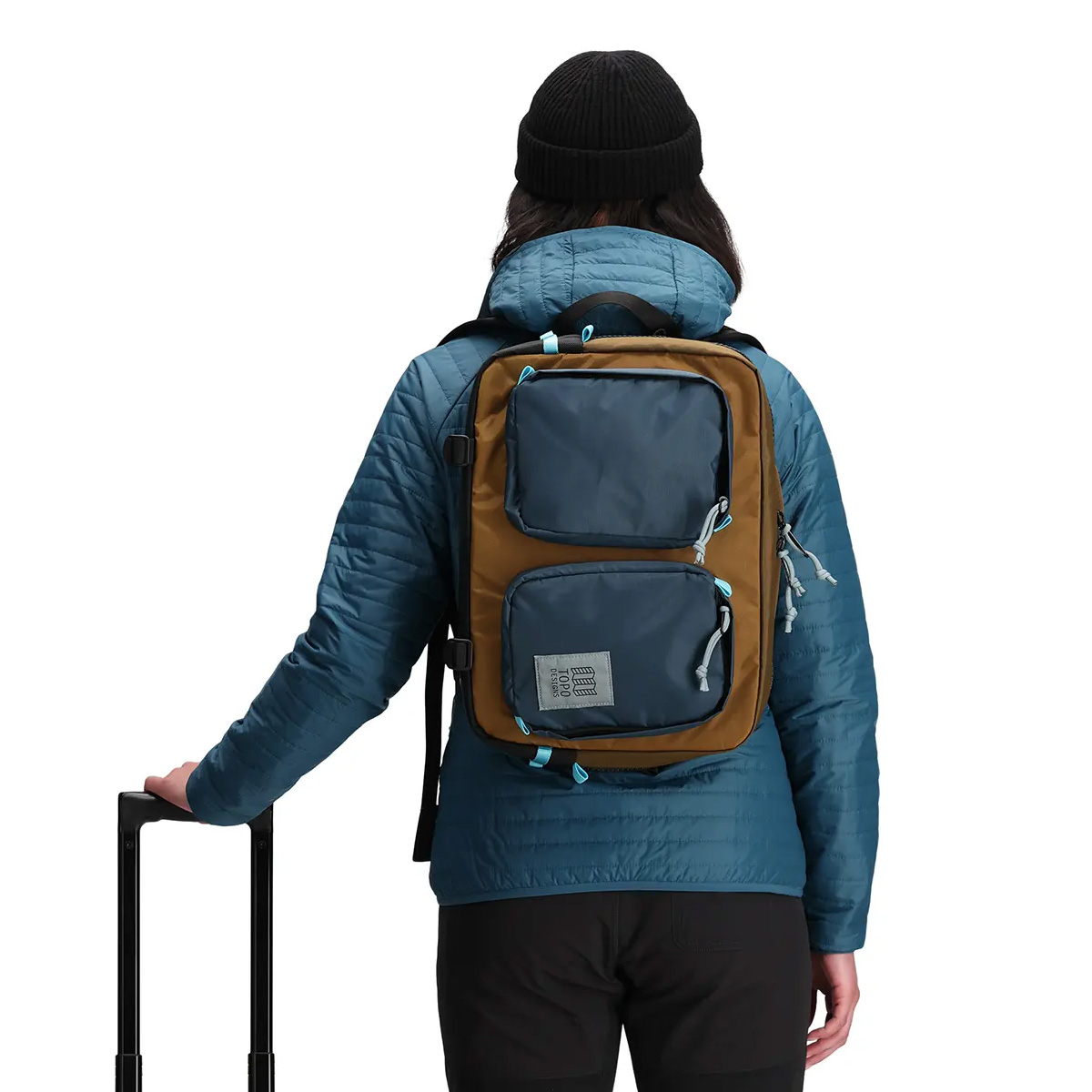 Topo Designs Global Briefcase Desert Palm/Pond Blue, de perfecte tas om elke dag mee te nemen