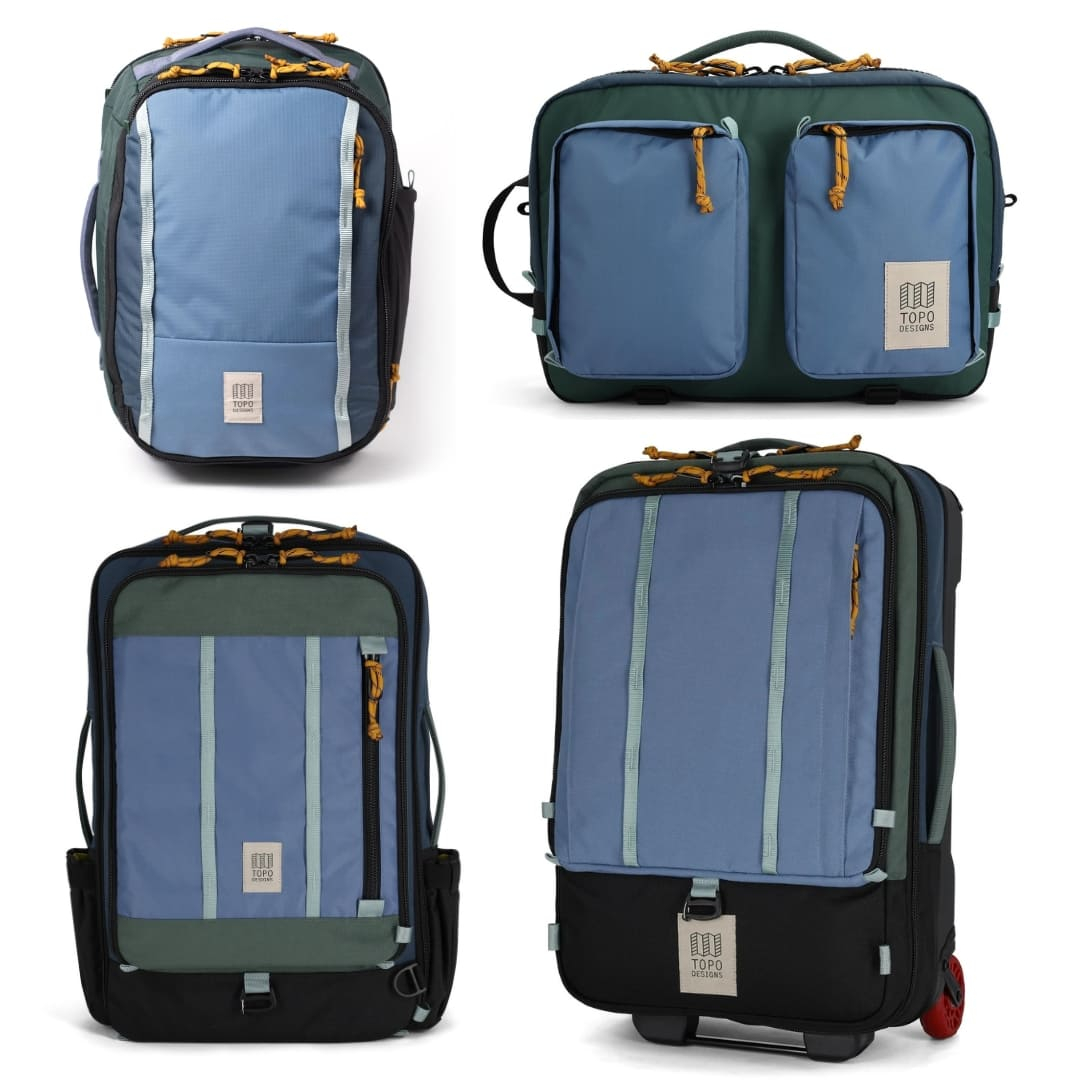 Topo Designs Global Travel Set Stone Blue/Forest, de meest veelzijdige reistas Topo Designs Global Travel Set Stone Blue/Forest, de meest veelzijdige reistas